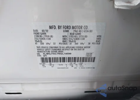 2022 Lincoln Aviator Reserve from USA, damaged, VIN 5LM5J7XC7NGL14599